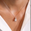 A girl's necklace with diamonds - Image 2