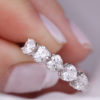 Ring with 5 heart diamonds - Hamsa Love - Image 5