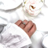 Almond engagement ring - Image 5