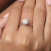 Almond engagement ring - Image 3