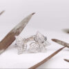 Butterfly ring studded with diamonds - Image 3