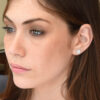 Halo earrings with inlay also on XL sides - Image 5