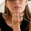 Row black diamond ring - Image 9