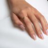 Open emerald diamond ring - Image 6