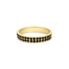 Two row black diamond ring - Image 3
