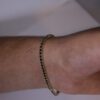 One row black diamond tennis bracelet - Image 7