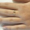 Two line black and white diamond ring - Image 4