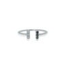 Two line black and white diamond ring - Image 2