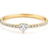 Amit engagement ring - heart diamond - Image 3