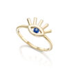 Blue eye ring with sapphire - Image 6