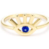 Blue eye ring with sapphire - Image 5