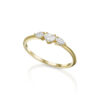 Heart center diamond ring with two drops - Image 2