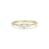 Heart center diamond ring with two drops - Image 3