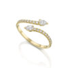 A ring with drop diamonds - Image 2