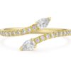 A ring with drop diamonds - Image 4