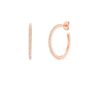 Large hoop earrings with diamonds - Image 3