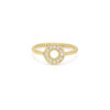 Ball ring with a circle studded with diamonds (replica) - Image 6