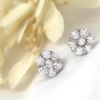 Diamond Flower Earrings – Peonies - Image 3