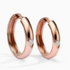 Gypsy hoop earrings with diamond - Image 4