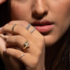 A plus ring studded with diamonds - Image 5