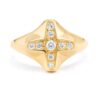 A plus ring studded with diamonds - Image 2