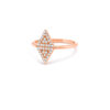 Rhombus ring with diamond inlay - Image 3