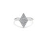 Rhombus ring with diamond inlay - Image 7
