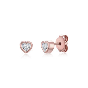 Heart diamond cup earring - Image 5