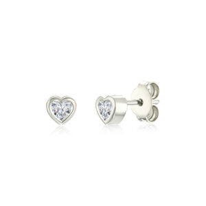 Heart diamond cup earring - Image 4