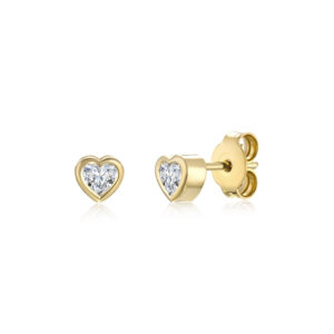 Heart diamond cup earring - Image 6