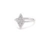 Rhombus ring with diamond inlay - Image 4
