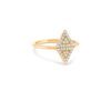 Rhombus ring with diamond inlay - Image 5