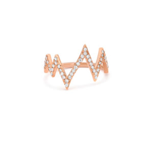 Diamond zigzag ring - Image 2