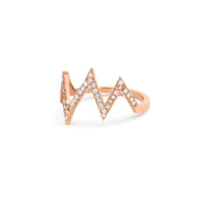 Diamond zigzag ring - Image 3