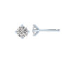 Round diamond solitaire earring - Image 4