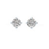 Round diamond solitaire earring - Image 3