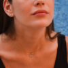 Compass-Shaped Necklace with Round Diamond - Image 6