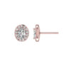 Halo diamond oval earring - Image 6