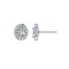 Halo diamond oval earring - Image 4