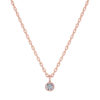 Solitaire round diamond pendant - Image 3