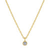 Solitaire round diamond pendant - Image 2