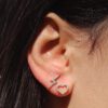 Barak earring studded with diamonds - Image 3