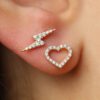 Barak earring studded with diamonds - Image 6