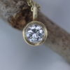 Solitaire round diamond pendant - Image 4