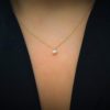 Solitaire round diamond pendant - Image 6