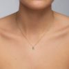 Drop-shaped pendant studded with diamonds - Image 4