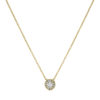 Round diamond pendant with halo - Image 3