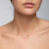 Round diamond pendant with halo - Image 4
