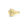 Signet ring set with diamonds - Image 6