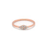 Rhombus shaped ring with 6 diamonds inlay - Image 3